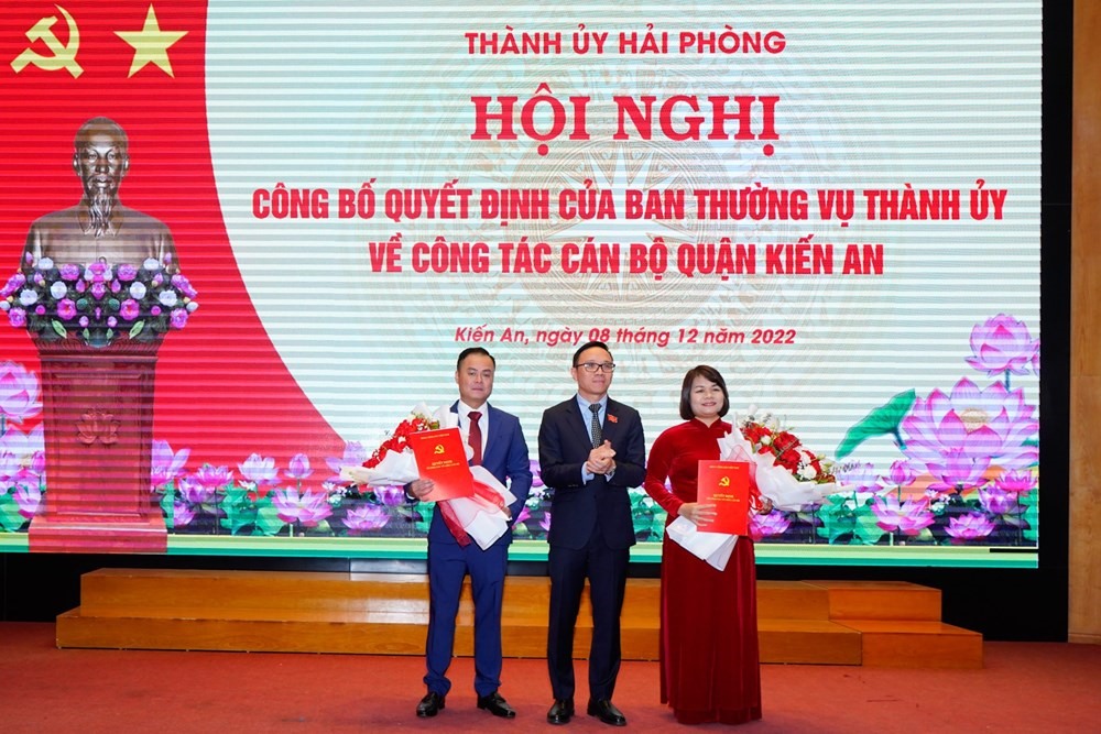 Bà Bùi Thị Tuyết Mai giữ chức vụ Phó Bí thư Quận ủy Kiến An nhiệm kỳ 2020 - 2025. Ảnh: Cổng TTĐT Hải Phòng