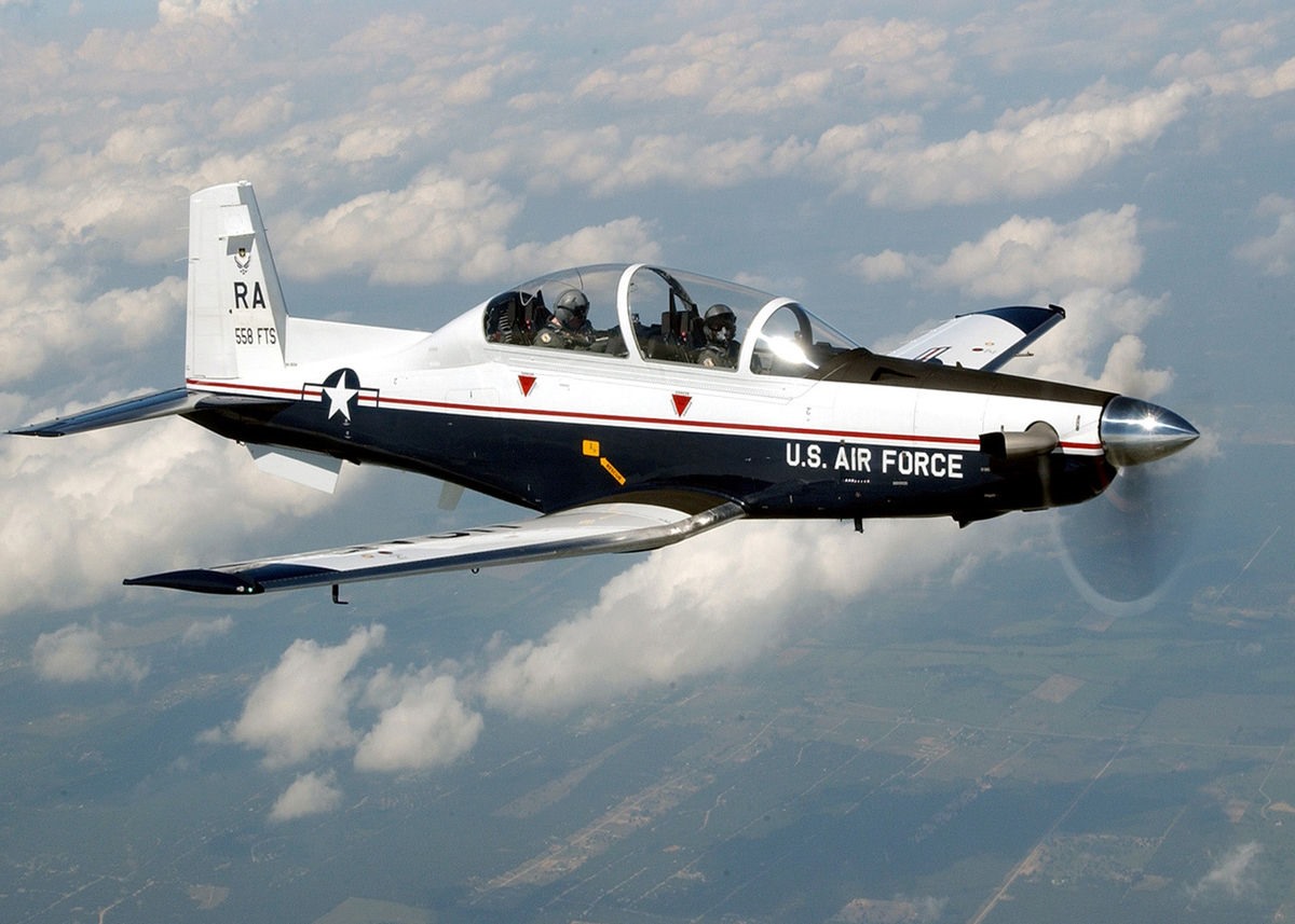 Máy bay huấn luyện T-6 của không quân Mỹ. Ảnh: Không quân Mỹ