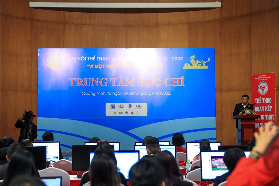 Trung tâm báo chí toạ lạc tại Bảo tàng Quảng Ninh. Ảnh: Minh Dân