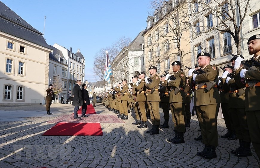 Luxembourg là quốc gia đầu tiên Thủ tướng Phạm Minh Chính tới thăm trong chuyến công du châu Âu lần này. Ảnh:
