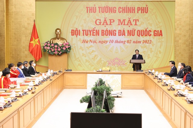 Thủ tướng Phạm Minh Chính phát biểu tại cuộc gặp mặt