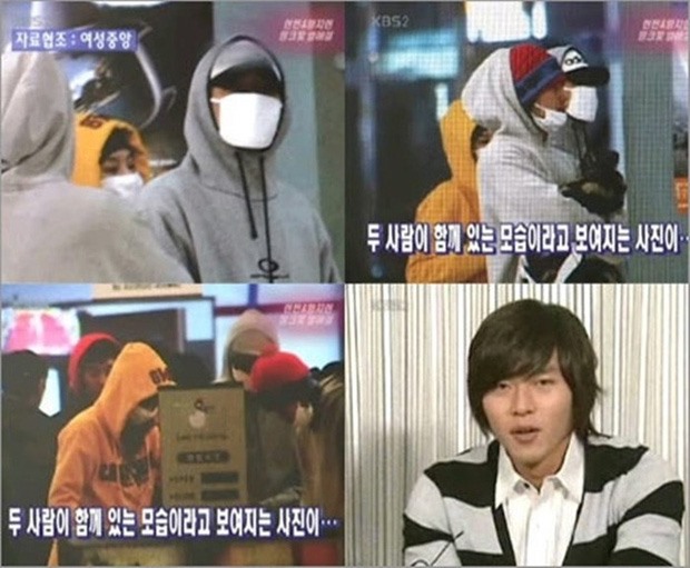 Cặp đôi công khai tình cảm vào năm 2005, khi bị báo chí chụp lại được hình ảnh cặp đôi đi trượt tuyết tại Gangwon. Ảnh: ST