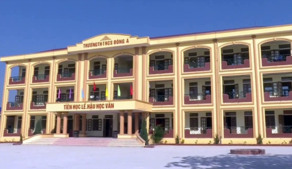 Trường TH&THCS Đông Á (xã Đông Á, huyện Đông Hưng, tỉnh Thái Bình). Ảnh: CTV