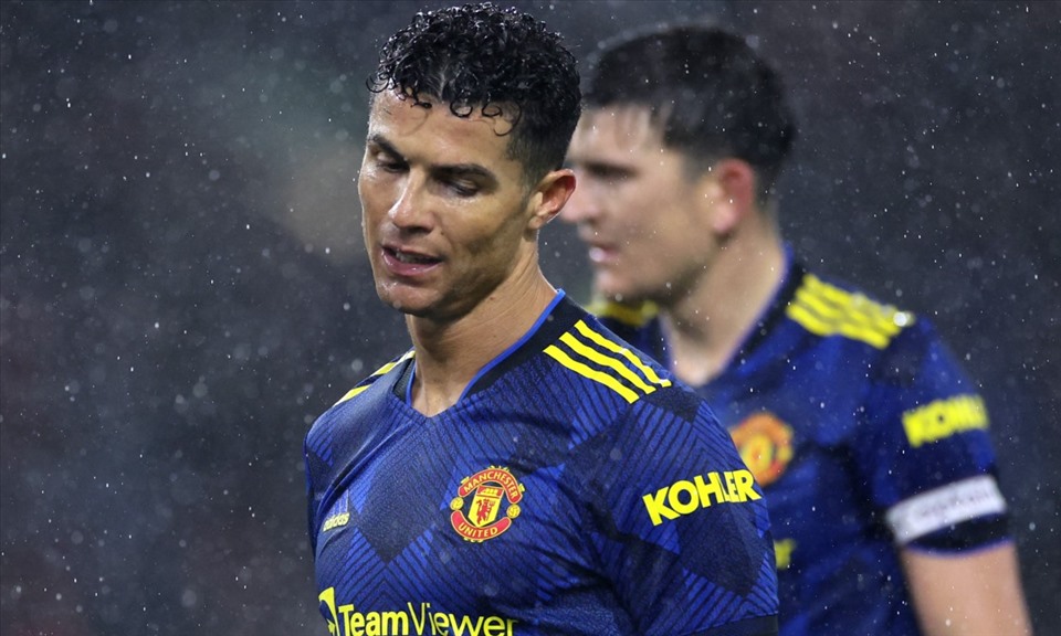 4 trận Ronaldo dự bị từ đầu mùa, Man United hòa cả 4. Ảnh: AFP