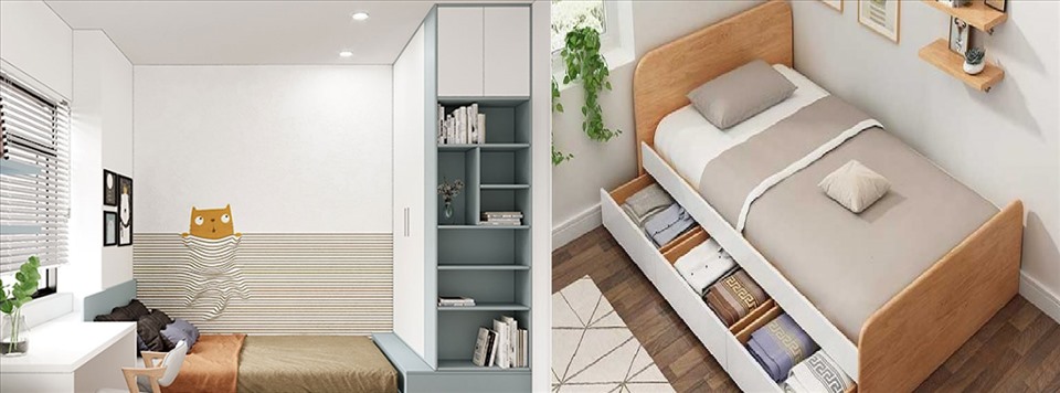 Mẫu thiết kế phòng ngủ kết hợp phòng khách đầy sáng tạo - WEDO - Công ty  Thiết kế Thi công xây dựng chuyên nghiệp hàng đầu Việt Nam