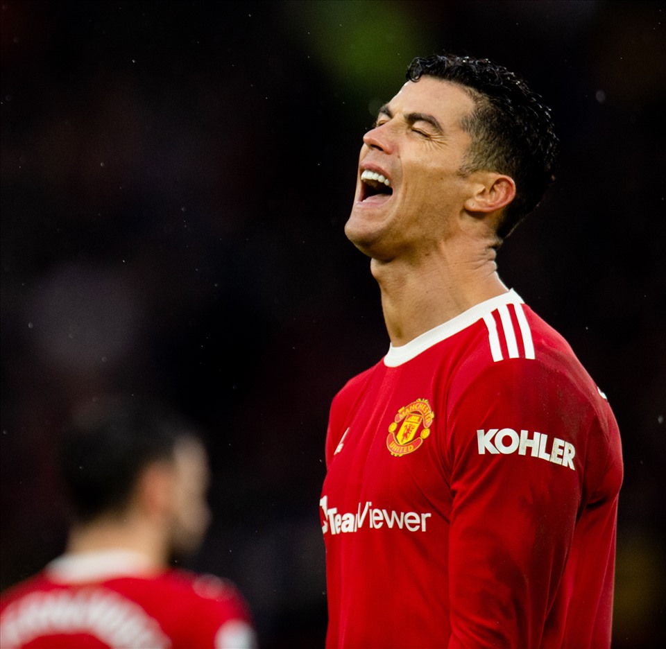 Ronaldo tiếp tục tịt ngòi và M.U tiếp tục mất điểm. Ảnh: AFP