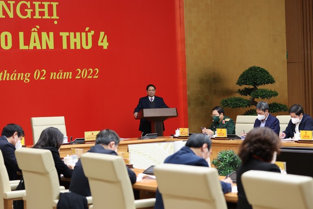 Phát biểu tại Hội nghị, Thủ tướng Phạm Minh Chính nhấn mạnh việc sửa đổi Luật Đất đai bảo đảm đồng bộ với các luật có liên quan; phù hợp với thể chế chính trị của Việt Nam - Ảnh: Nhật Bắc