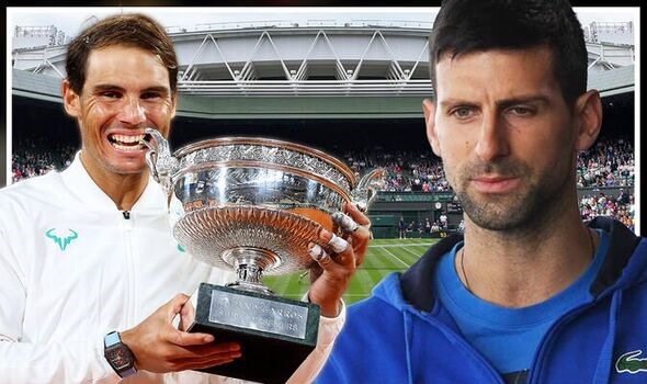 Djokovic sẵn sàng “chấp” Rafael Nadal trong cuộc đua giành Grand Slam, cho đến khi nào dịch COVID-19 kết thúc? Ảnh: Daily Express