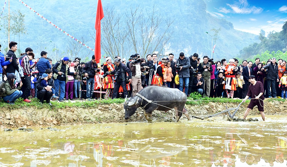 Diễn xướng xuống đồng trong lễ hội Lồng tông của người Tày tại huyện Chiêm Hoá và Lâm Bình (Tuyên Quang).