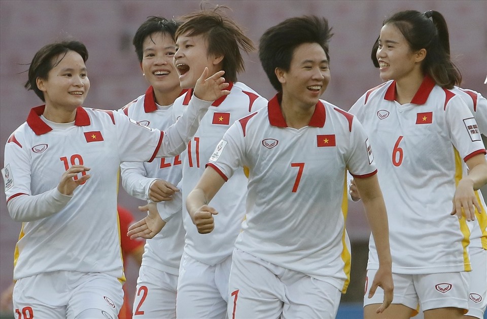 Tuyển nữ Việt Nam đang đứng trước cơ hội lịch sử giành vé dự World Cup 2023. Ảnh: AFC