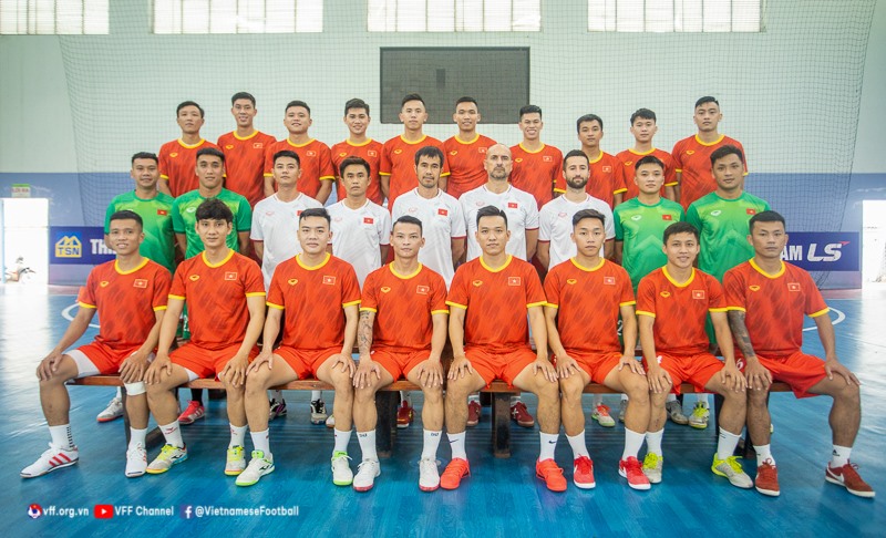 Tuyển futsal Việt Nam hướng tới Giải futsal Đông Nam Á 2022. Ảnh: VFF