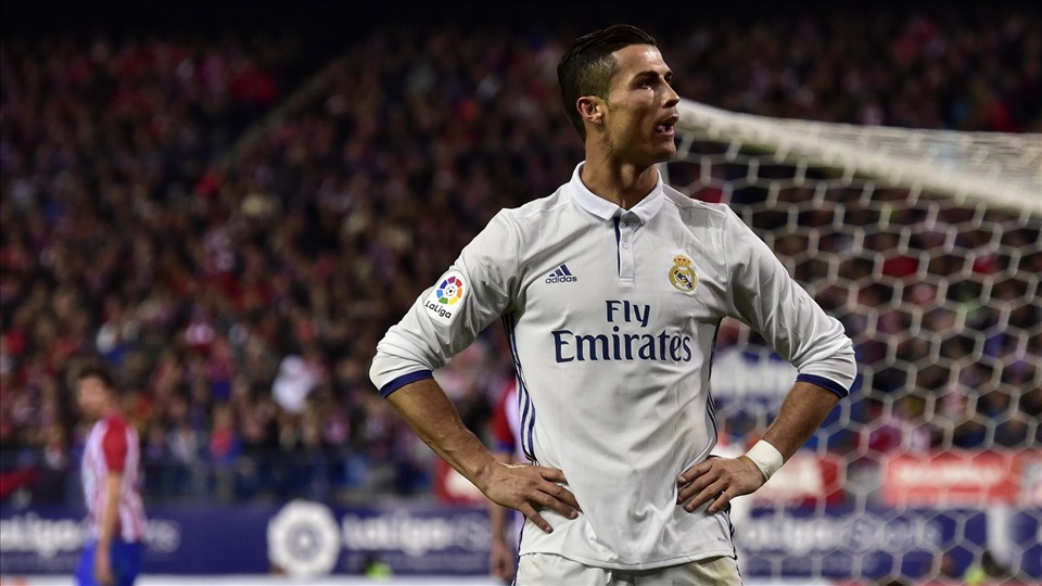 Cứ gặp Atletico, Ronaldo lại có điểm nhấn. Ảnh: AFP