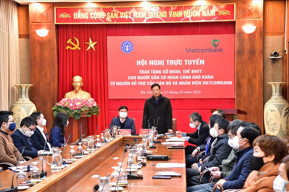 Ông Trần Đình Liệu – Phó Tổng Giám đốc BHXH Việt Nam phát biểu tại sự kiện. Ảnh: N.H