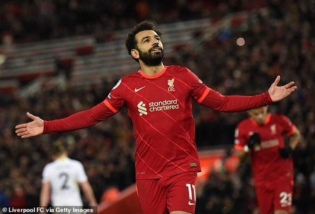 Salah và Mane có cú đúp trong chiến thắng 6-0 trước Leeds. Ảnh: Liverpool FC