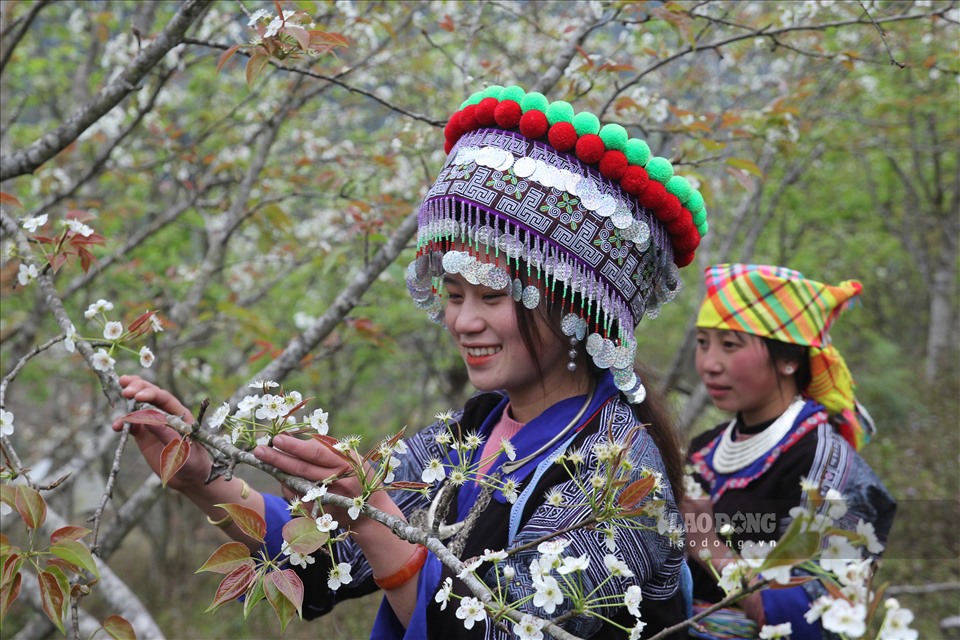 Khung cảnh sơn thủy hữu tình tô điểm cho những bản làng của người Mông xen vào những thửa ruộng bậc thang trùng điệp càng thêm sức sống khi mùa xuân về.