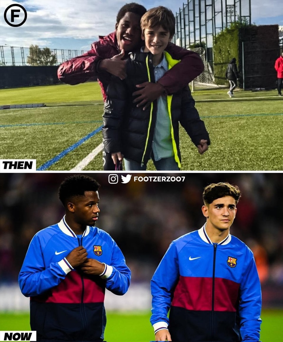 Hai ngôi sao tiềm năng của La Masia: Fati và Gavi. Nguồn: Fc Barcelona