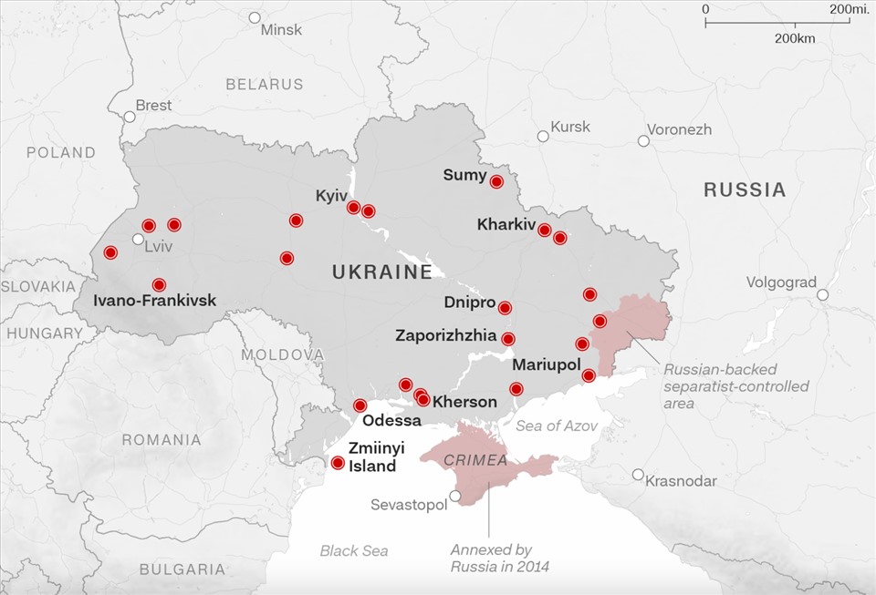 Bản đồ trực quan xung đột Nga-Ukraina cập nhật mới nhất đã giải thích chi tiết về các vùng lãnh thổ tranh chấp giữa hai nước. Bằng cách xem hình ảnh liên quan đến bản đồ này, quý vị có thể hiểu rõ hơn về đặc điểm chính của xung đột này và giúp đưa ra các giải pháp hòa giải.