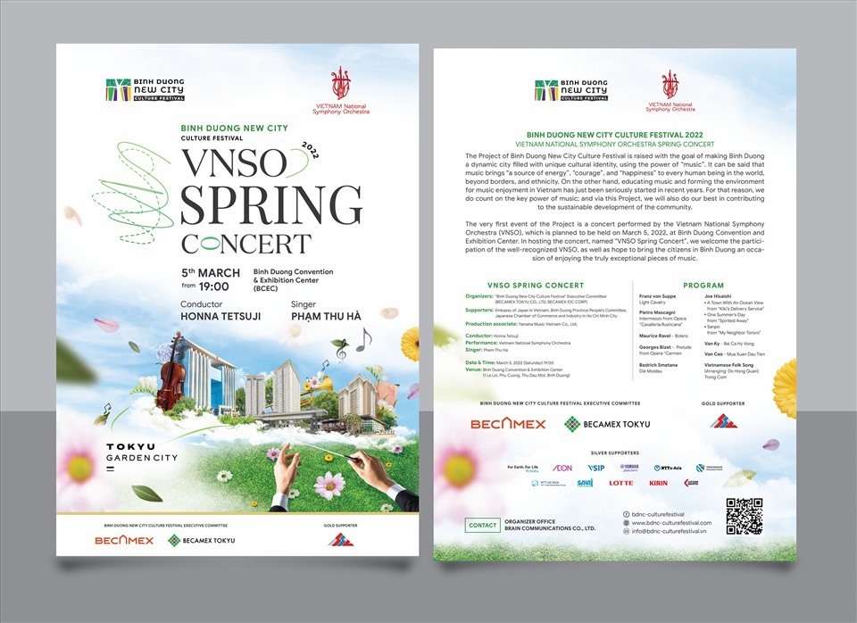 Buổi hòa nhạc “VNSO Spring Concert” sẽ được tổ chức vào đầu tháng 3. Ảnh: BTC