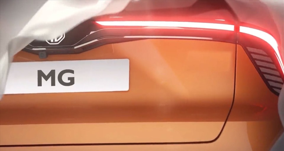 MG hé lộ thiết kế phần đuôi xe của mẫu xe điện mới. Ảnh: MG.