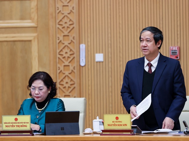 Bộ trưởng Bộ Giáo dục và Đào tạo Nguyễn Kim Sơn. Ảnh:  Nhật Bắc
