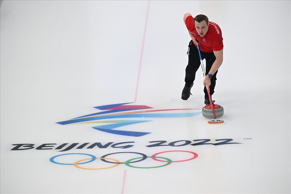 Vận động viên tranh tài trong khuôn khổ Olympic Bắc Kinh 2022. Ảnh: AFP