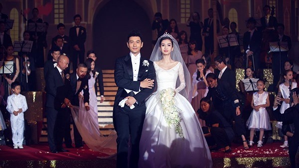 Đám cưới của Huỳnh Hiểu Minh và Angela Baby từng làm tiêu tốn giấy mực của báo giới bởi mức độ hoành tráng và xa xỉ. Ảnh: Xinhua