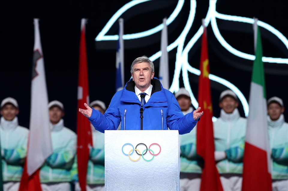 Chủ tịch Ủy ban Olympic Quốc tế Thomas Bach. Ảnh chụp màn hình