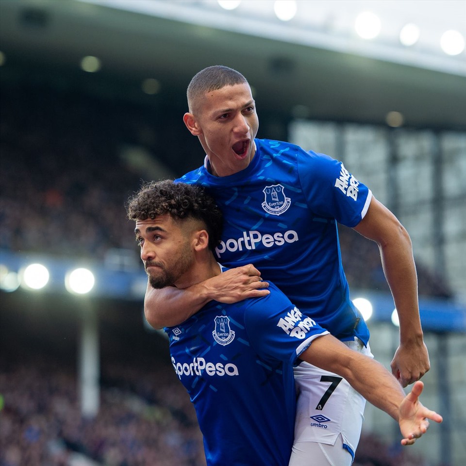 Cặp đôi song sát của Everton nếu đá đúng phong độ. Ảnh: AFP