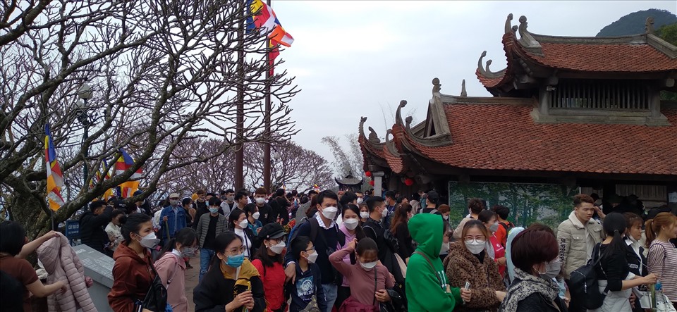 Chùa Hoa Yên trưa 5.2.2022. Ảnh: Nguyễn Hùng