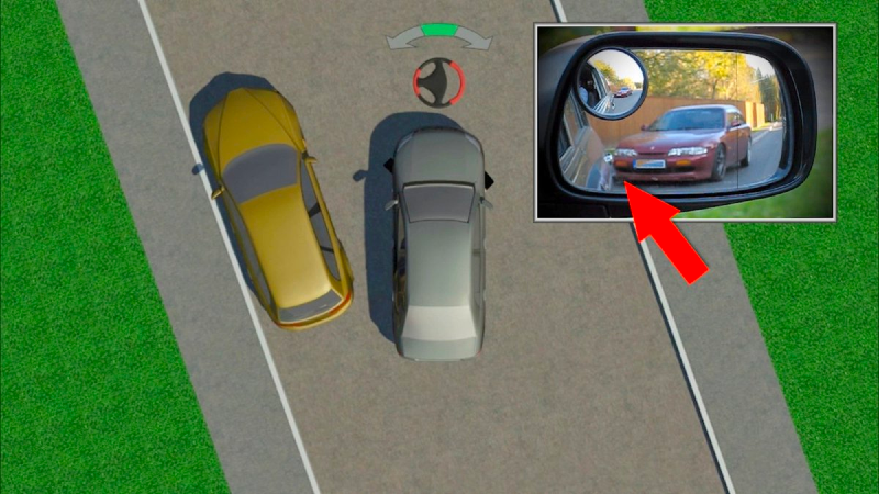 Trước khi điều khiển xe vào vị trí, người lái nên chỉnh gương chiếu hậu kết hợp quan sát camera kỹ lưỡng. Nguồn: Vũ Tuấn