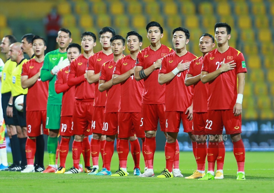 Tuyển Việt Nam được kỳ vọng sẽ giành kết quả có lợi ở 2 trận cuối cùng vòng loại World Cup 2022. Ảnh: Trung Thu