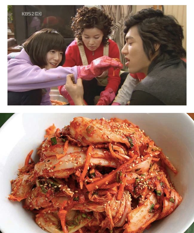 Ăn kim chi, mì gói là phân cảnh không thể thiếu trên phim Hàn. Ảnh: CMH