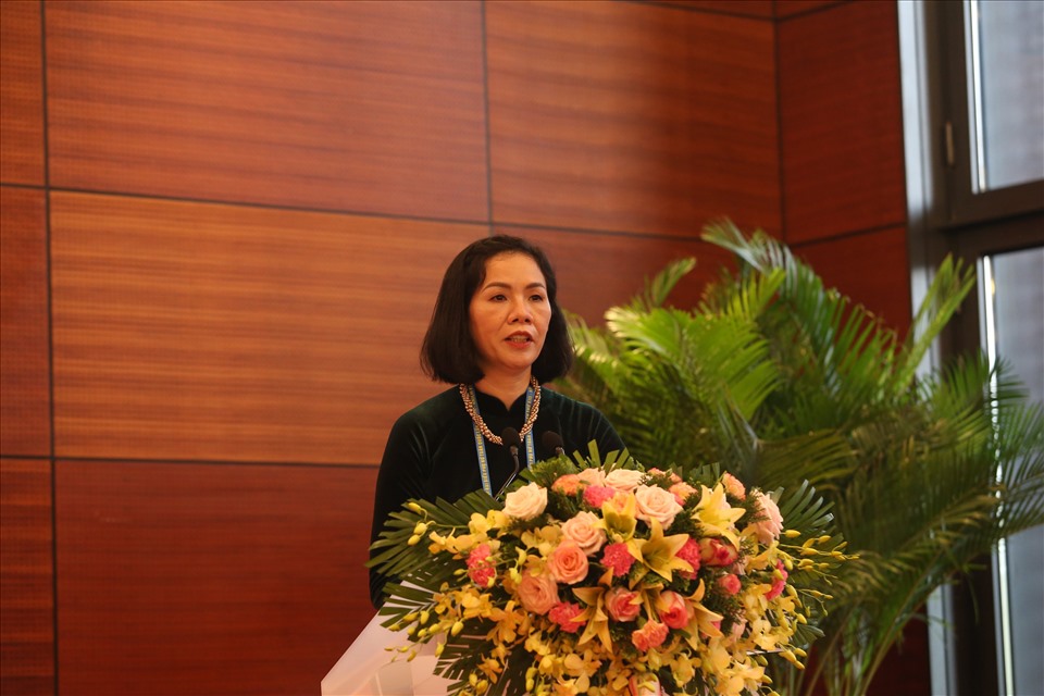 Bà Nguyễn Thị Minh Hương - Phó Chủ tịch Hội Liên hiệp phụ nữ Việt Nam.