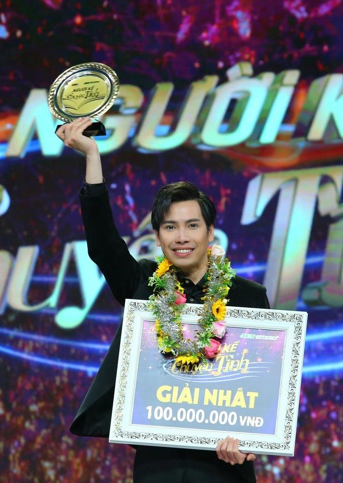Nguyễn Tất Đạt xuất sắc đoạt giải Nhất “Người kể chuyện tình” mùa 5. Ảnh: NVCC