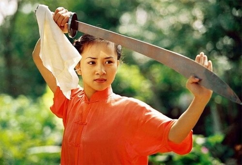 “Cô gái vàng wushu” Thúy Hiền từng được mời đóng nữ chính ở “Dòng máu anh hùng“. Ảnh: TL