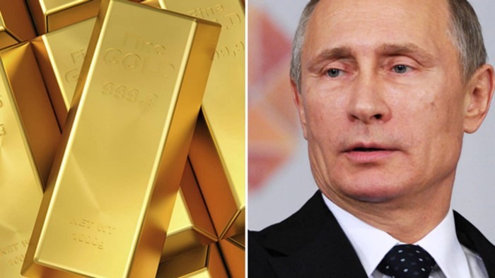 Phương Tây phong toả gần một nửa dự trữ vàng và ngoại hối của Nga. Ảnh: CNBC