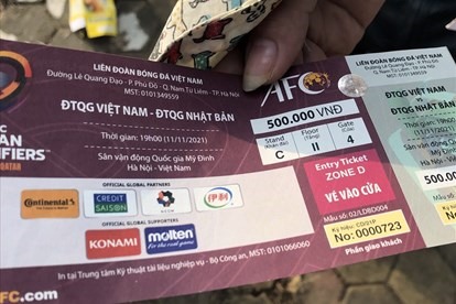 Thị trường vé trận tuyển Việt Nam - Oman diễn ra khá ảm đạm. Ảnh: H.A