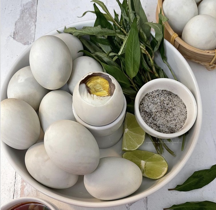 Hột vịt lộn. Ảnh: Instagram