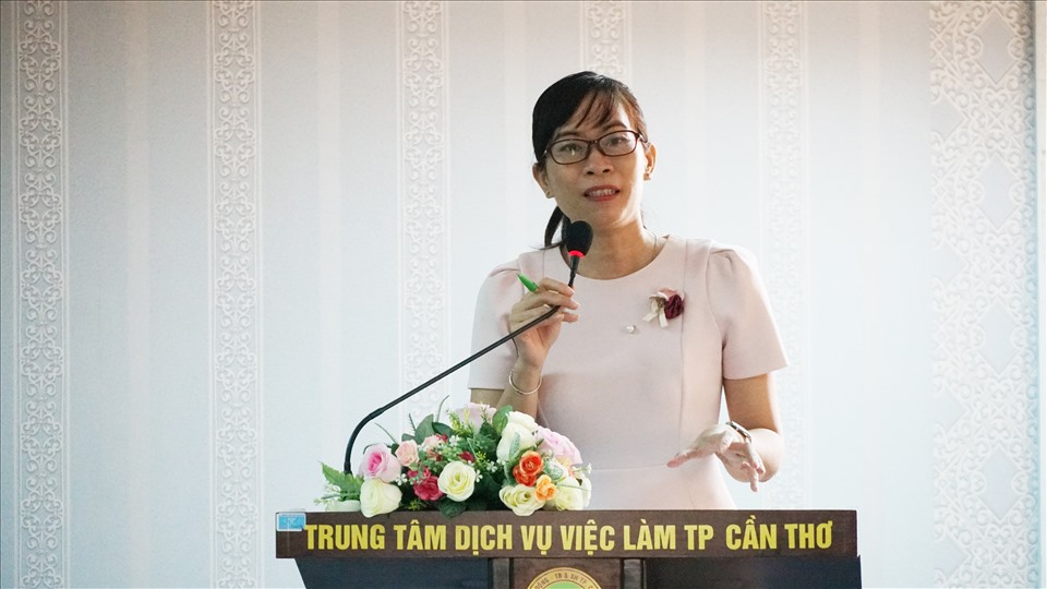 Bà Nguyễn Thị Bích Vân - Phó Giám đốc Trung tâm Dịch vụ việc làm TP.Cần Thơ.