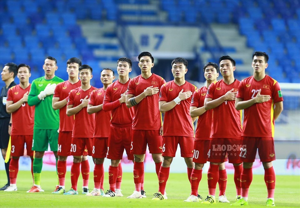 Tuyển Việt Nam chỉ còn 2 trận tại vòng loại cuối cùng World Cup 2022. Ảnh: Trung Thu