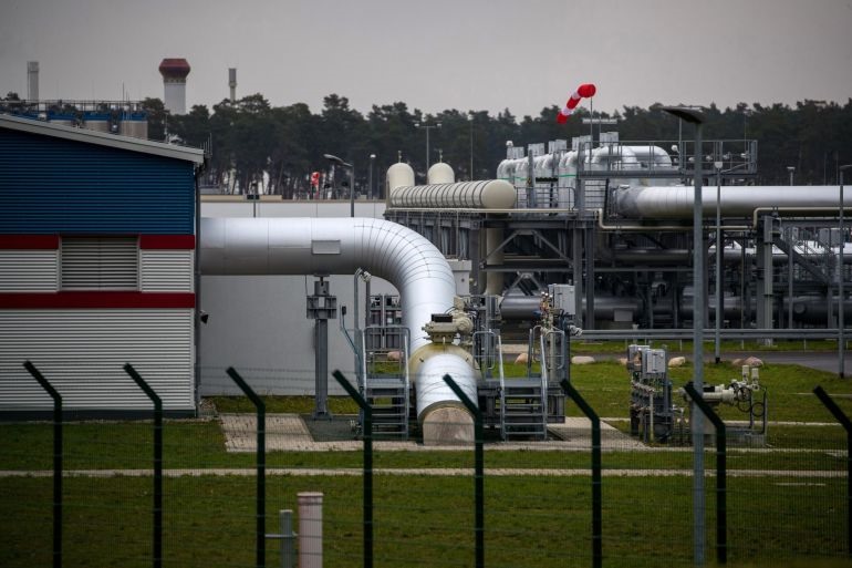 Đường ống dẫn khí Nord Stream 2 từ Nga sang Đức. Ảnh: AFP