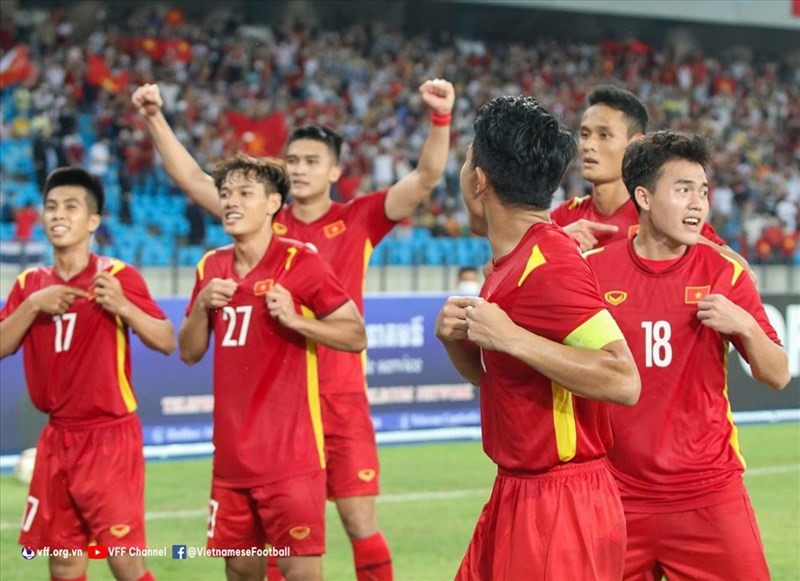 U23 Việt Nam chuẩn bị tham dự giải giao hữu Dubai Cup 2022. Ảnh: VFF