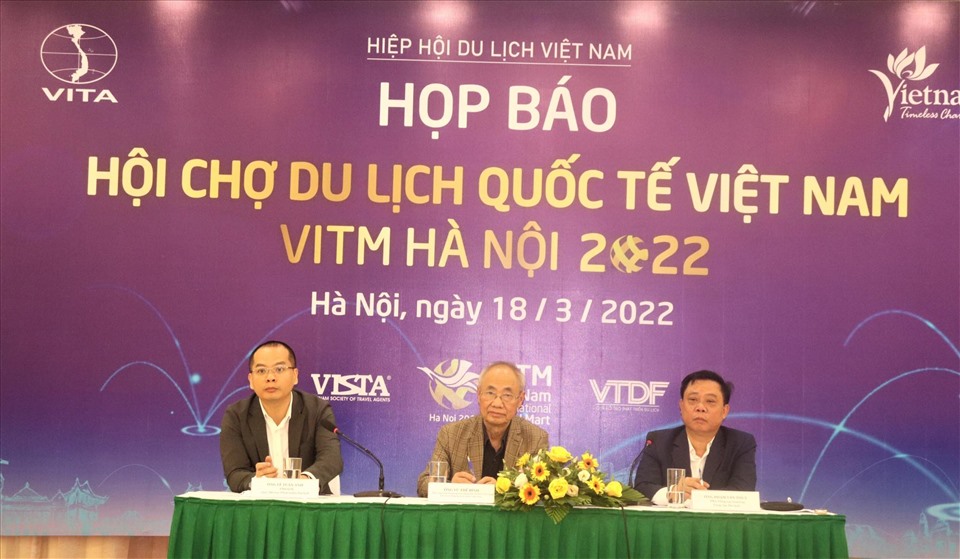 Hội chợ VITM Hà Nội 2022 chính thức được công bố trong buổi họp báo chiều ngày 18.3 tại Hà Nội. Ảnh: T. L