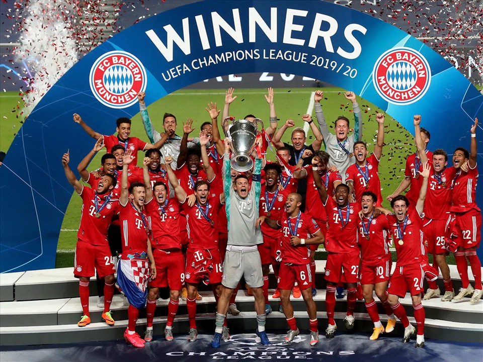 Bayern đã có hành trình vô địch Champions League 2020 toàn thắng. Ảnh: UEFA