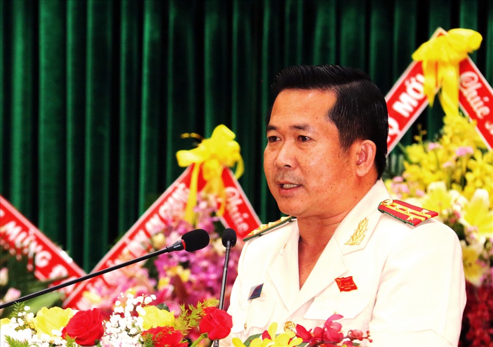 Đại tá Đinh Văn Nơi, Giám đốc Công an tỉnh An Giang. Ảnh: CAAG