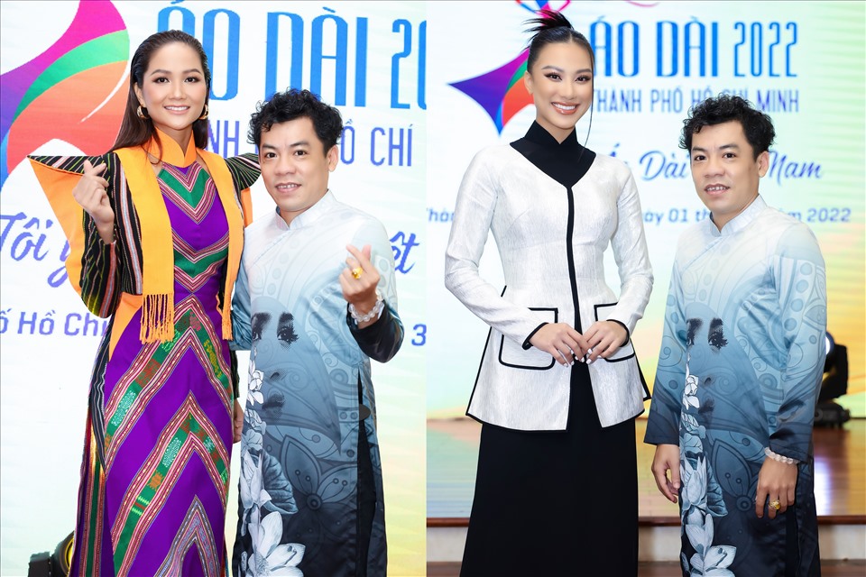 Cũng tại buổi họp báo NTK Tạ Linh Nhân và các mẫu nhí đã có dịp hội ngộ cùng các người mẫu lớn, các NTK áo dài hàng đầu Việt Nam, các đại sứ của lễ hội lần này, đặc biệt là Hoa hậu Hoàn vũ H’Hen Niê và Á hậu Hoàn vũ Kim Duyên.