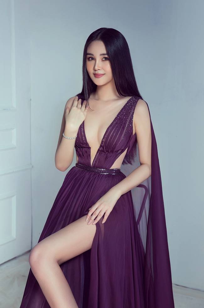 Hoa hậu Lê Âu Ngân Anh mong muốn có cuộc sống bình yên. Ảnh: NVCC