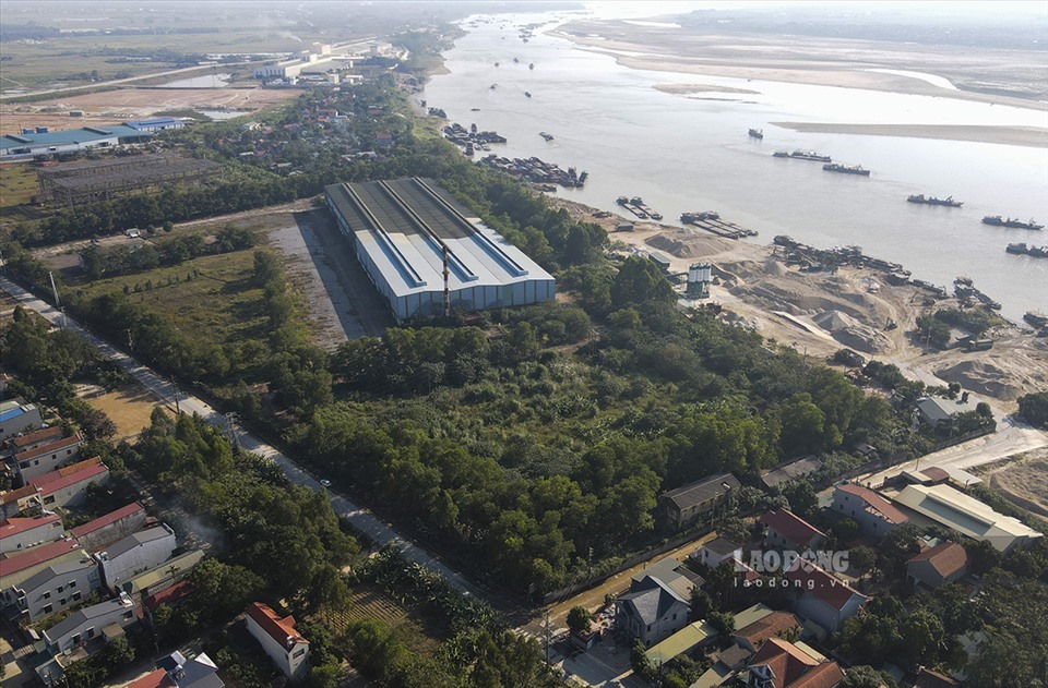 Khu đất có vị trí đắc địa của Thép Sông Hồng ở Phú Thọ, trong khi đó, Tổng công ty Sông Hồng lại đang phải trích lập dự phòng mất vốn đầu tư vào đây. Ảnh: T.M.