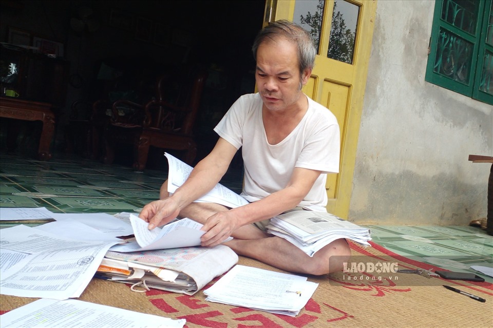 Ông Nguyễn Khắc Hải chia sẻ về những tài liệu liên quan đến việc đến bù.