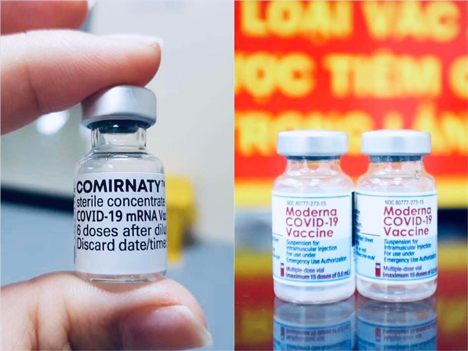 Hai loại vaccine COVID-19 sẽ tiêm cho trẻ 5- dưới 12 tuổi. Ảnh: Thùy Linh